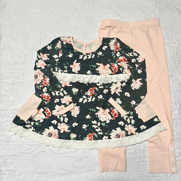NWT Eliza Cate Winter Floral Playset Size 4T - Picture 2 of 8